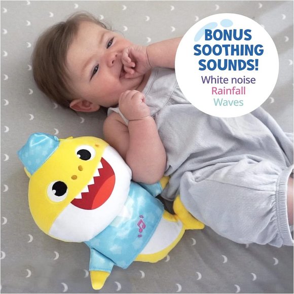 NEW Baby Shark Sleep Soother Baby Toy Sleep Toy White noise machine plush plushi - Picture 9 of 16